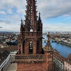 Basel Ausblick vom Basler Muenster