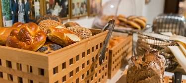 Hotel Euler Basel Breakfast Buffet Bread selection